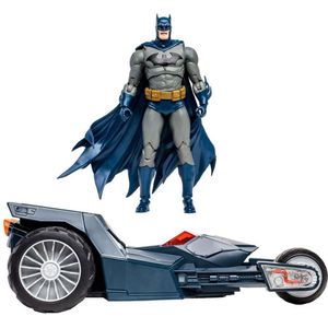 Mcfarlane Toys Bat-raptor With Batman The Batman Who Gold Label Dc Comics-voertuig Blauw