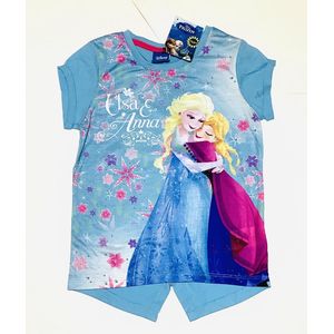 Disney Frozen Meisjes T-shirt - blauw - Maat 122/128 (8 jaar)