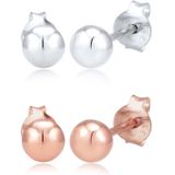 Elli - Oorbellen - Bi-Color - Dames Set Stud Oorbellen - 925 Sterling Zilver - Roségoudkleurig