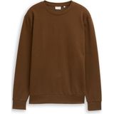 TOM TAILOR - Sweatshirt - Oker - Effen - Lange Mouw