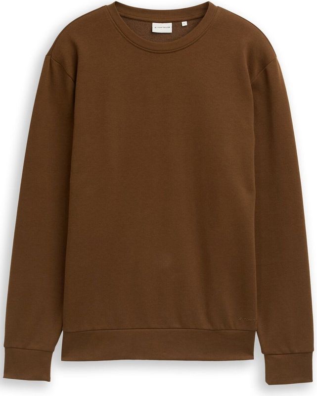 TOM TAILOR - Sweatshirt - Oker - Effen - Lange Mouw