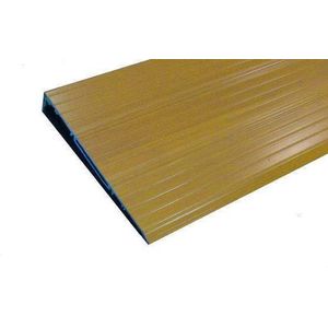 Drempeloploop TR205B - Aluminium met houtkleur - Geschikt voor Hoogte tot 4 cm - Ter vervanging van drempel