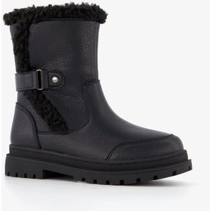 Blue Box gevoerde meisjes biker boots zwart - Maat 29 - Uitneembare zool