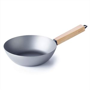 Nomad Collection Wokpan - koolstofstaal - 24 cm - natuurlijk gecoat
