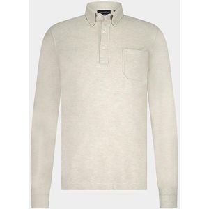 Scotland Blue - Smith Polo Ls Pique - Grijs - Lange Mouw