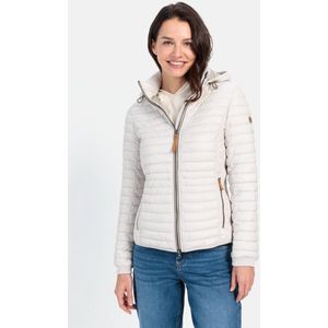 camel active Lichtgewicht gewatteerde jas gemaakt van gerecycled polyamide - Maat womenswear-52 - Wolwit