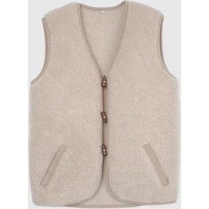 WOLLIES Amsterdam - Unisex Vest / Bodywarmer - Beige - Maat M