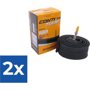 Continental Binnenband Mtb 26 X1.75-2.50 (47/62-559) Fv 42 Mm Zwart - Voordeelverpakking 2 stuks