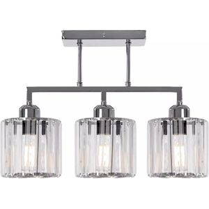 TooLight Hanglamp 392228 - E27 - 3 Lichtpunten - Chroom