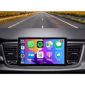 Autoradio 4/64 met Carplay en Android auto | Geschikt voor Kia Rio 2016-2022 | Radio scherm met Navigatie | 2016 2017 2018 2019 2020 2021 2022 | Stonic YB