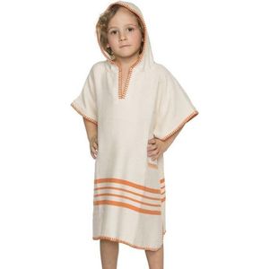 Kinder Strandponcho Natural Orange