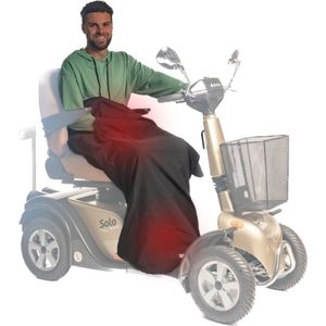 Belieff - Scootmobiel Deken Met Verwarming 12V - Voetenzak - Warmtedeken Oplaadbaar - Wind- en Waterdicht - 7 uur Warmte