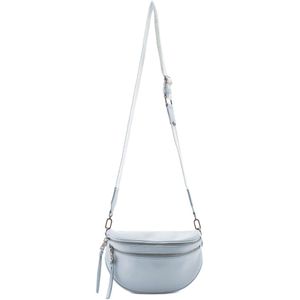 FREDsBRUDER Leren Schoudertas Bestie Beltbag Sky Blue Lichtblauw