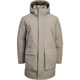 Jack & Jones - Moon Melange - Parka - Dik Gevoerd - Afneembare Capuchon