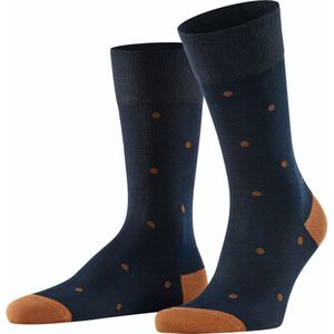 FALKE Dot mid-rise zacht ondoorzichtig dun robuust ademend met motief met stippen Katoen Blauw Heren sokken - Maat 43-46