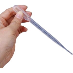 Knaak Pipetten Set - 25 Stuks - 3 ml - 15 cm - Transparant - Flexibel Kunststof - Herbruikbaar