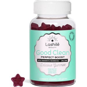 Lashilé Beauty Good Clean - Supplement voor gezondere huid - Anti Acne - Met vitamine E & Zink - 60 gummies - suikervrij