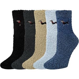 Comfortabele thermische sokken voor dames en meisjes, warme wintersokken voor thuis, bedsokken, kerstcadeausokken