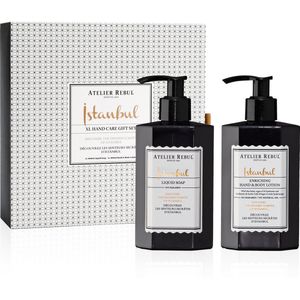 Atelier Rebul Istanbul - XL Hand Care Geschenkset - Handzeep + Hand & Body Lotion (400ml) - Houtige & Kruidige geur