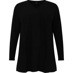 Trui - Oversized - Wolmix - V-hals - Geplooide Voorzijde