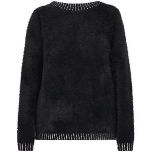 Usha - Trui - Zwart - Knitwear - Lange Mouw
