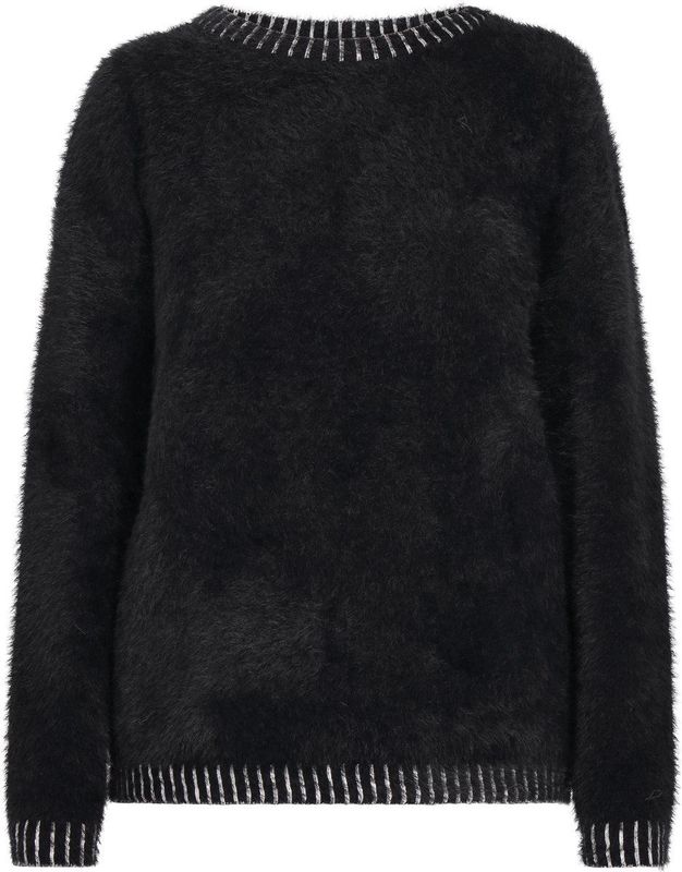 Usha - Trui - Zwart - Knitwear - Lange Mouw