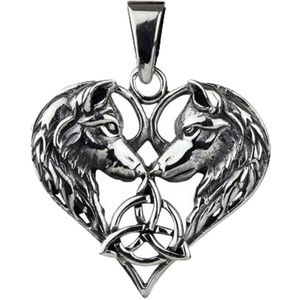 Hanger - Wolf Heart - 925 sterling silver