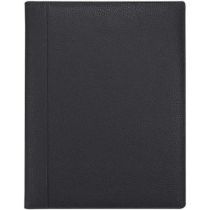 Leren schrijfmap A4 met schrijfmap - Zwart