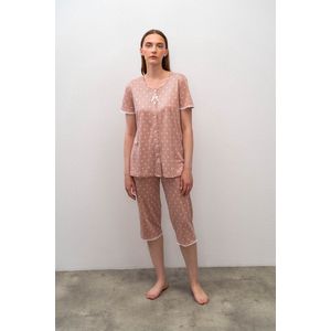 Vamp! Pyama voor dames Micromodal & Katoen Salmon 16017/154 S