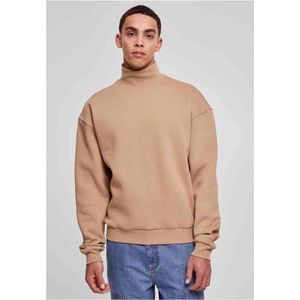 Urban Classics - High Rib Neck Crew Sweater/trui - XL - Beige