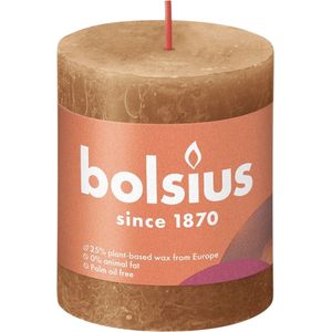 Bolsius Stompkaars Spice Brown Ø68 mm - Hoogte 8 cm - Kaneel - 35 branduren