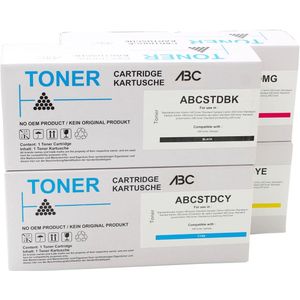 ABC huismerk set 4x toner geschikt voor Xerox 006R04391 006R04392 006R04393 006R04394 geschikt voor Xerox C230 C235