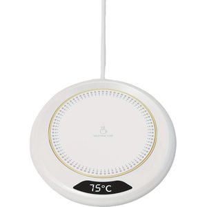 Nivard Cup Warmer - Mok Warmer - Mug Warmer - Koffie Warmer - Verwarmde Onderzetter - Koffie Warmhouder - Koffiekop Verwarmer - Kop Warmer - USB - Kopjes - Thee - Wit