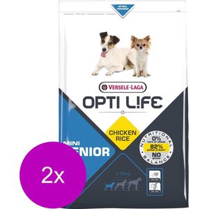 Opti Life Senior Mini - Hondenvoer - 2 x 2.5 kg