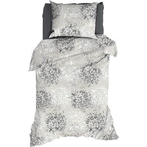 Satin d'Or Bellini Dekbedovertrek - Eenpersoons - 140x200/220 cm - Grijs