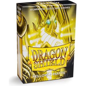 Dragon Shield Card Sleeves: Japanese Matte Yellow (59x86mm) - 60 stuks