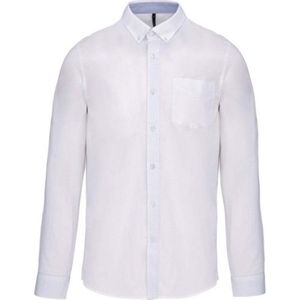 Kariban K517 Heren poplin overhemd lange mouwen - White - Maat L