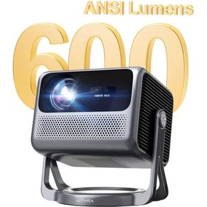 Beamer – Projector – Mini Beamer – Home Cinema Beamer – Draagbare Beamer – 4K Decoding & Native 1080P – Auto Focus & 6D Keystone Correctie