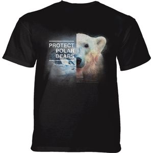T-shirt Protect Polar Bear Black KIDS L