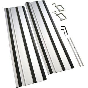 Gude - Geleiderail TS 57 - Zaagmachine - Zilver - Aluminium