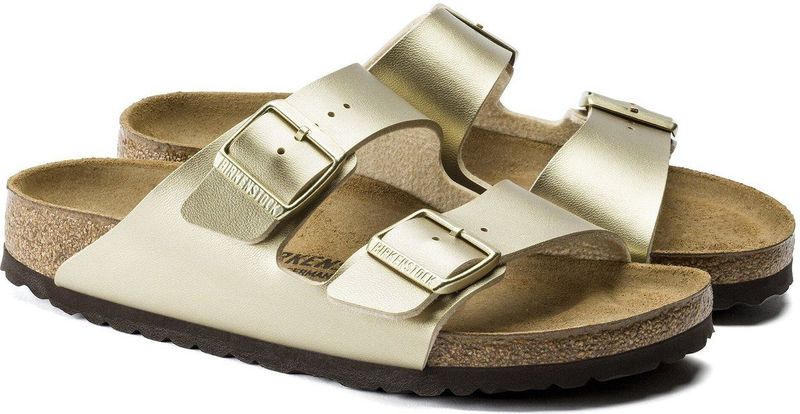 Birkenstock - Arizona - Slippers - Gold - Birko-Flor® Materiaal
