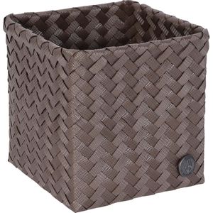 Open basket square 15 taupe
