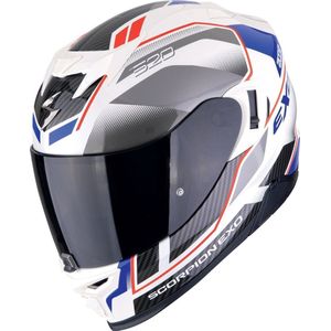 Scorpion - EXO-520 Evo Air - Integraalhelm - Wit Rood Blauw - Polycarbonaat