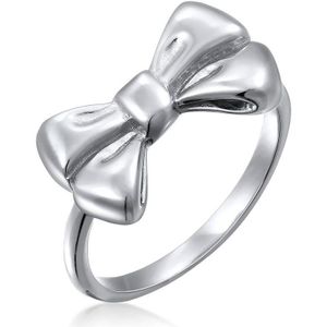 Elli Dames Ring Dames strik symbool trend in 925 sterling zilver