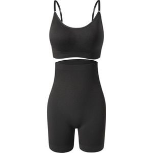 Teep Corrigerende Legging & Bralette – Corrigerend Ondergoed Dames – Shapewear Dames – Zwart – Maat L