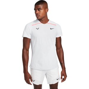 Nike Court Dri Fit Advantage Rafa T-shirt Met Korte Mouwen Mannen Wit - Maat XL