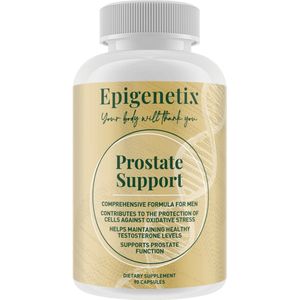 Epigenetix - Prostaat Support - 90 premium capsules - Ondersteuning van de prostaatfunctie en hormonale balans, uitgebreide formule speciaal ontwikkeld voor de man, Zink draagt bij tot de instandhouding van normale testosterongehalten in het bloed