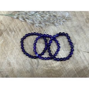 Amethist, armband 8 mm kraal