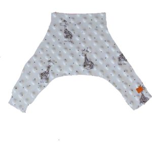 Broek geschikt voor Pavlik, gipsbroek en spreidbroek Minky giraf wit