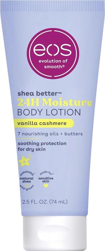 eos Shea Better Moisture Body Lotion - Travel Size - Vanilla Cashmere - Limited Edition - 74ml